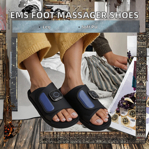 Chaussures de massage électroniques à impulsions OEM SL-F1 en PU avec contrôle de la minuterie, faciles à utiliser, pour massage des pieds et des jambes, chaussures EMS - Product Image 2