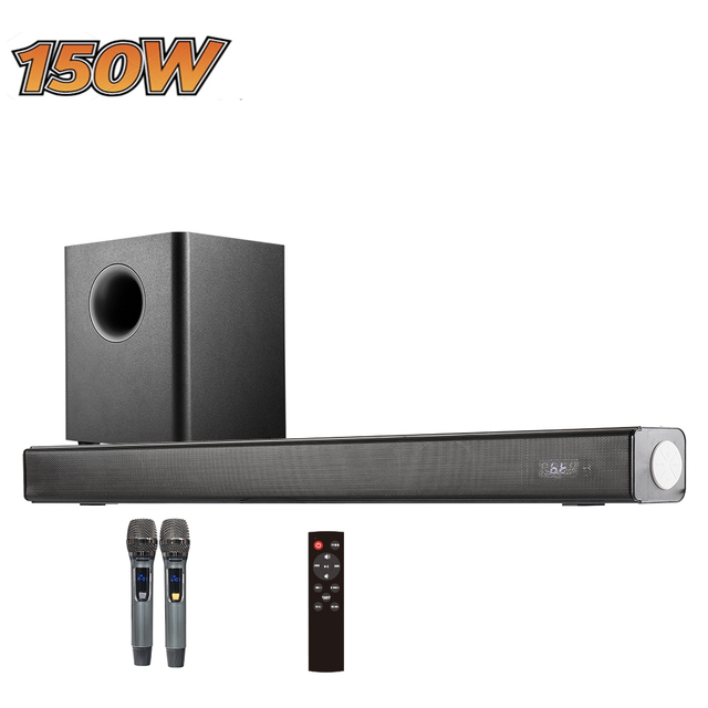 For SM-5100 37-Inch Home Theater TV Soundbar with Wireless Microphone for 5.0 for ARC for Karaoke (Wholesale)
