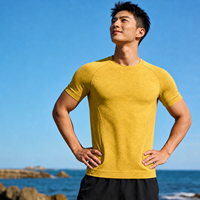 Camiseta de Lana Merino de Secado Rápido, Absorbe la Humedad, Manga Corta, para Correr al Aire Libre, Entrenamiento Deportivo