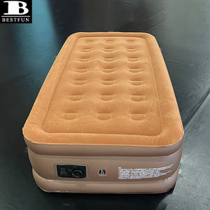 ที่นอนลมแบบพองลมขนาดทวิน พร้อมปั๊มลมไฟฟ้าในตัว เตียงลมยกสูง เฟอร์นิเจอร์พกพาสำหรับแขก - Product Image 4