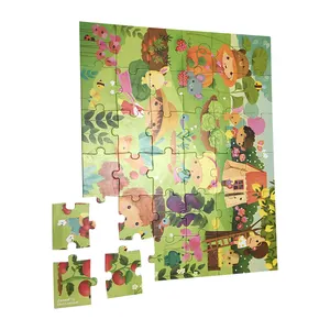 Groothandel 12 24 35 48 Stuk Custom Jigsaw Vloer Puzzel Grote Maat