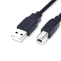 Cable USB para Impresora de 1.5M, USB 2.0 Tipo A a Tipo B, Cable de Datos y Alimentación para Impresoras Epson, HP, Canon y Cámaras (En Stock)