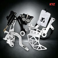 Ensemble de frein arrière hydraulique en aluminium 6061 T6 et acier inoxydable KYZ, kit de remplacement à fixation directe pour vélo électrique et moto tout-terrain