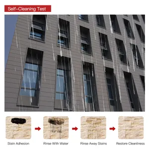 Новая самоочищающая огнестойкая цементная панель A1, сайдинг-панель для отелей, домов, колледжей, вилл, бизнес-доска для внешней стены
