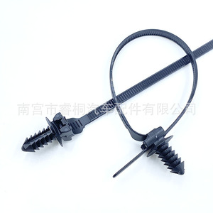 สายรัดเคเบิลแบบล็อคอัตโนมัติ Shuangxuan ขนาด 8x180 มม. ไนลอนสีดำ สำหรับรัดสายไฟ - Product Image 1