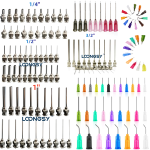 Kim tiêm đầu nhựa thép không gỉ KK Bayonet 16G 18G 20G 22G 24G 25G 26G 27G 1/4'' 1/2'' 1'' 1.5 inch, đầu kim dùng cho keo công nghiệp - Product Image 6