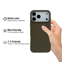 Coque de téléphone personnalisée de 2,0 mm d'épaisseur, douce, respectueuse de la peau, impression UV, gravure laser, logo personnalisé, petite série pour iPhone 17 16 15