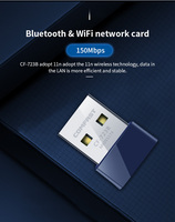 COMFAST 150Mbps CF-723B V2 Adaptador WiFi USB 2.4GHz 4.0 Externo Mini para Tarjeta LAN 802.11n con Certificación CE/FCC/RoHS