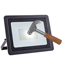 Réflecteur solaire extérieur en aluminium 10w 30w 50w 100w 200w, lampe solaire LED IP67