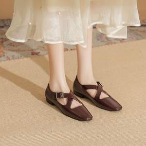 Zapatos de Novia de Alta Gama, Estilo Bailarina, para las Cuatro Estaciones, con Cristales, Diseño de Lentejuelas Doradas, Ligeros e Impermeables - Product Image 6