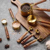 Lot de 8 tasses à mesurer en acier inoxydable 304, cuillères doseuses pour café et matcha, ustensiles de cuisine – Vente en gros