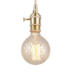 Винтажная домашняя художественная лампочка Эдисона специальной формы 40 Вт вольфрамовая нить Прозрачная Янтарная лампа накаливания