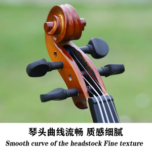 Violín Profesional 4/4 Hecho a Mano con Tapa de Arce Brillante, Cuerdas de Aleación, Estuche de Espuma y Palisandro - Modelo Más Vendido a Precio Mayorista - Product Image 6