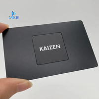 Tarjeta de Visita Metálica Negra Mate NFC Grande