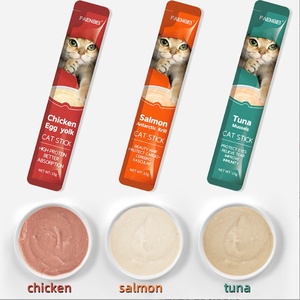 大人と若い猫が体重を増やすための卸売猫スナック栄養バーペットフードウェットグレインパッケージ