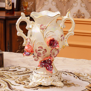 Decoración de cerámica de lujo-Jarrón de porcelana pintado a mano europeo - Product Image 6