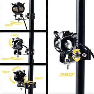 BAOBAO fabricante búho <span class=keywords><strong>Mini</strong></span> faro antiniebla foco luz <span class=keywords><strong>Mini</strong></span> LED Scooter luces motocicleta exploradores <span class=keywords><strong>para</strong></span> motocicleta - Product Image 5