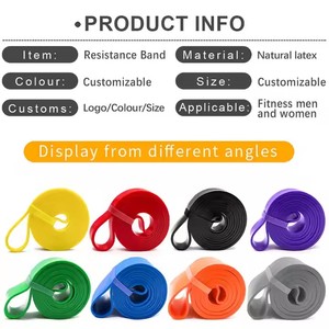 Ensemble de bandes de résistance multi-niveaux - Bandes en boucle robustes de 0,64 cm à 8,4 cm de largeur pour l'étirement et le <span class=keywords><strong>renforcement</strong></span> <span class=keywords><strong>musculaire</strong></span> - Product Image 3