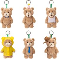 Pendentif officiel en peluche Ted2 ours en peluche design aléatoire édition secrète porte-clés boîtes de mystère figurines à collectionner