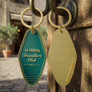 Promotional Metal Zinc Alloy Customized Metal <b>Retro</b> Hotel Key chain Hotel Room Fashion Advertising <b>Gift</b> Keyboard - Product Image 2