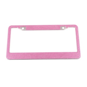 Ensemble personnalisé de 2 cadres de plaque d'immatriculation en acier inoxydable avec strass, livré dans un coffret cadeau de luxe, parfait comme cadeau - Product Image 5