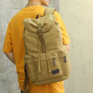 Custom Fashion Waterproof Students <b>School</b> <b>Backpack</b> <b>Large</b> Capacity Men Canvas Travel Retro Hiking Laptop <b>Backpack</b> Bags - Product Image 3
