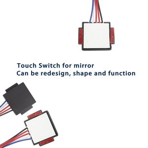 Thông minh trang điểm gương với 12V Tricolor điện dung LED Dimmer cảm biến và cảm ứng chuyển đổi - Product Image 2