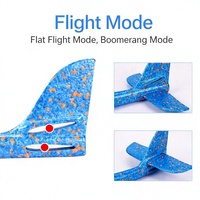 TongYuan Avion planeur en mousse de 48 cm pour l'extérieur, jouet interactif familial parent-enfant avec lumières, pour les enfants de 14 ans et plus