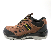 Chaussures de sécurité imperméables MaxiTough, unisexes, avec embout en acier, antidérapantes, pour la construction, en cuir suédé, basses