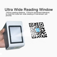 EDOO D20 Caja de pago electrónico móvil Qr Escáner de código de barras Lector Pago Escritorio Precio Etiqueta Escáner de código de barras