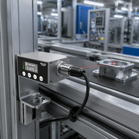 Sensor Perpindahan Laser 50m TOF Photoelectric Rangefinder RS485 Saklar Pengukuran Jarak Presisi Tinggi untuk Industri