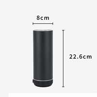 화이트 블랭크 승화 20온스 텀블러 스키니 스트레이트 스피커 텀블러 (스마트 음악 플레이어, USB 충전 케이블 포함)