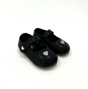 Scarpe Mary Jane per Bambine, <span class=keywords><strong>Primi</strong></span> <span class=keywords><strong>Passi</strong></span> per Neonati e Bambini Piccoli, Decorate con Cuori, Chiusura a Strappo, Leggere in Morbida Pelle Sintetica - Product Image 2