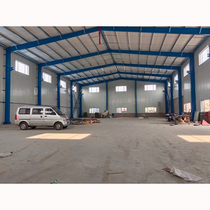 Kết cấu thép 1000 mét vuông nhà kho xây dựng trước chế tạo thép xây dựng kim loại xây dựng - Product Image 6