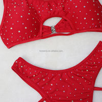 S652 Dancewear Stripper Maillots De Bain Ensemble Bodys Exotiques Costumes De Danse De Salon Bikini Cordes Maillot De Bain Clubwear