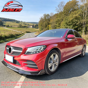 Convient pour Benz Classe C C43 2019-2021, lèvre de pare-chocs avant style BR, impression carbone - Product Image 2