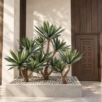 Pohon Agave Palsu Simulasi Tinggi 150cm, Alas Berat, Dekorasi Sudut Ruang Tamu, Tanaman Buatan