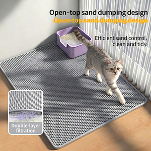 Alfombrilla para Arena de Gatos de Gran Tamaño, Personalizable, Directo de Fábrica, Rectangular, Impermeable, Antiderrames, Antisalpicaduras, con Doble Capa de Filtro, de EVA - Product Image 3