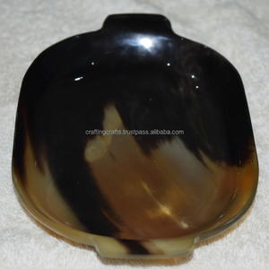 Bandeja de Cuerno de Búfalo Auténtica Hecha a Mano, Tallada con Animales, Religiosa, Europea, Tamaño Personalizado, Artesanía Natural para Bodas - Product Image 1