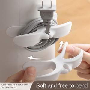 Organizador de cordón adhesivo de plástico al por mayor para baño y cocina Gestión de cables y organización de soportes para electrodomésticos - Product Image 2