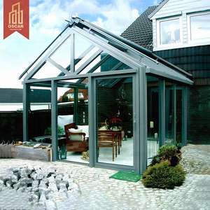 Fenêtres et portes en alliage d'aluminium, véranda et solarium avec toit en verre isolant, cour de la maison, <span class=keywords><strong>protection</strong></span> contre les termites, solarium - Product Image 1
