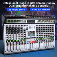 Console de mixage DJ professionnelle TX-16 à 16 canaux, mixeur audio USB, console de mixage pour guitare en métal avec son surround pour la scène