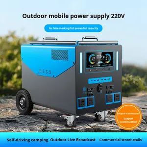 Alimentation mobile extérieure au lithium-ion Xintu 220V haute puissance avec barre de traction et roues pour la construction, personnalisable, haute puissance - Product Image 2