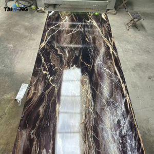 Panel de pared de mármol Guangzhou <span class=keywords><strong>Efecto</strong></span> de mármol Laminas 3D Para pared 4 pies de ancho X 9 pies de alto - Product Image 5