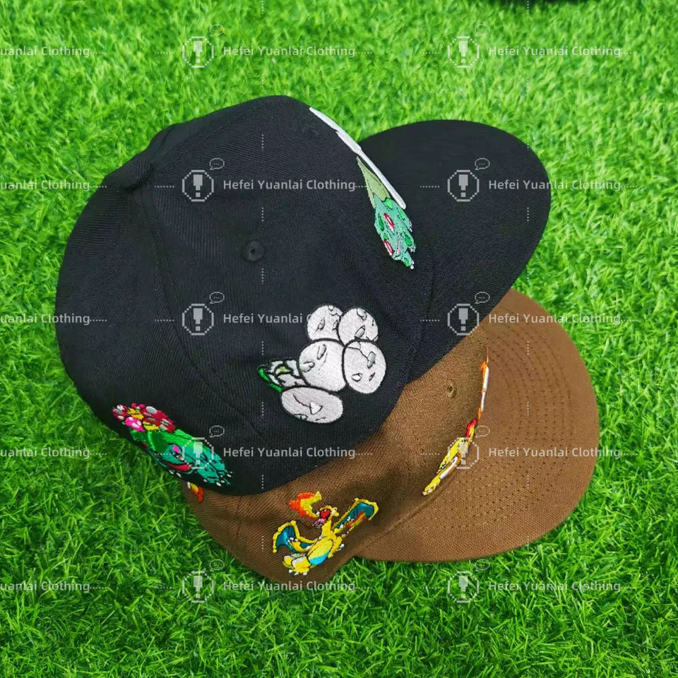 Top Quality New Original Era Gorras 3d Embroidery Cartoon Pattern Snapback Caps Hats Premium Closed Back Baseball Cap