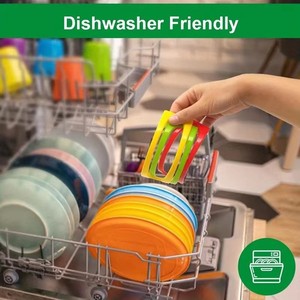 Soporte para tacos, soporte para tortillas, soporte de plástico de calidad alimentaria para comida mexicana, uso en pícnic, color rojo, amarillo, rosa, forma irregular - Product Image 3