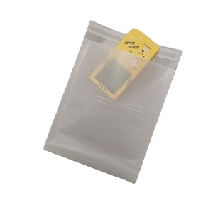 Bolsa de papel de cera de vidrio impresa personalizada 100% reciclable, bolsas de ropa de vidrio autoadhesivas - Product Image 5