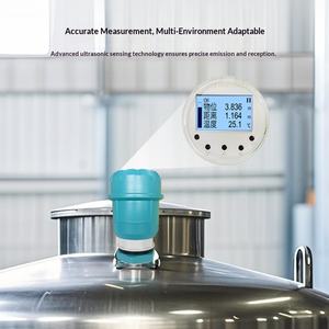 מד רמת אולטרה סאונד משולב משדר חיישן 4-20ma מד מים 0.3% דיוק 0-5 מ 'רמת טמפרטורה טווח - Product Image 3