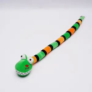 Tiktok Hot Selling Zodiac Snake Plush Toy 4 Colour Snake Plush Toy Big Eyed Snake Stuffed Animal Soft Cuddly Plush Toy