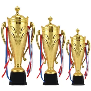 2023 Beste Verkoop Voetbalbeker Trofee Hoogwaardig Galvaniseren Trofee Beker Sportproductie Metalen Trofee Beker